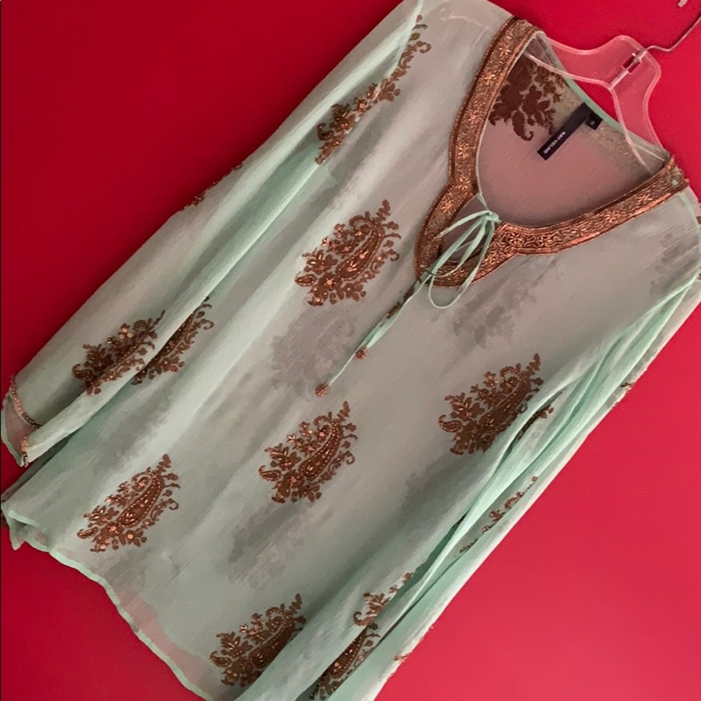 Silk & Beaded Tunic by Kay Celine